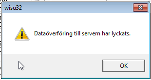 Programmet anmäler då uppgifterna är överförda. Välj sedan följande år som skall överföras och tryck på Verkställ. Efter att alla år är överförda kan PC- Wisu stängas. 8. UPPGIFTERNA ÄR ÖVERFÖRDA!