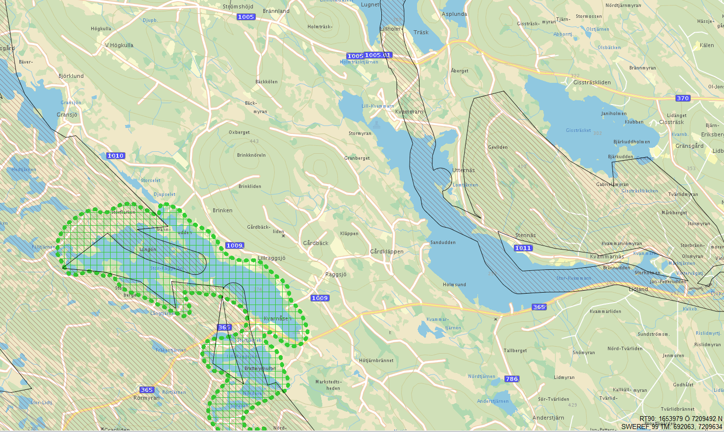 Det aktuella projektområdet, Brinken, bedöms vara ett lämpligt område för en etablering av ca 14 vindkraftverk enligt vindkraftplanen. 4.