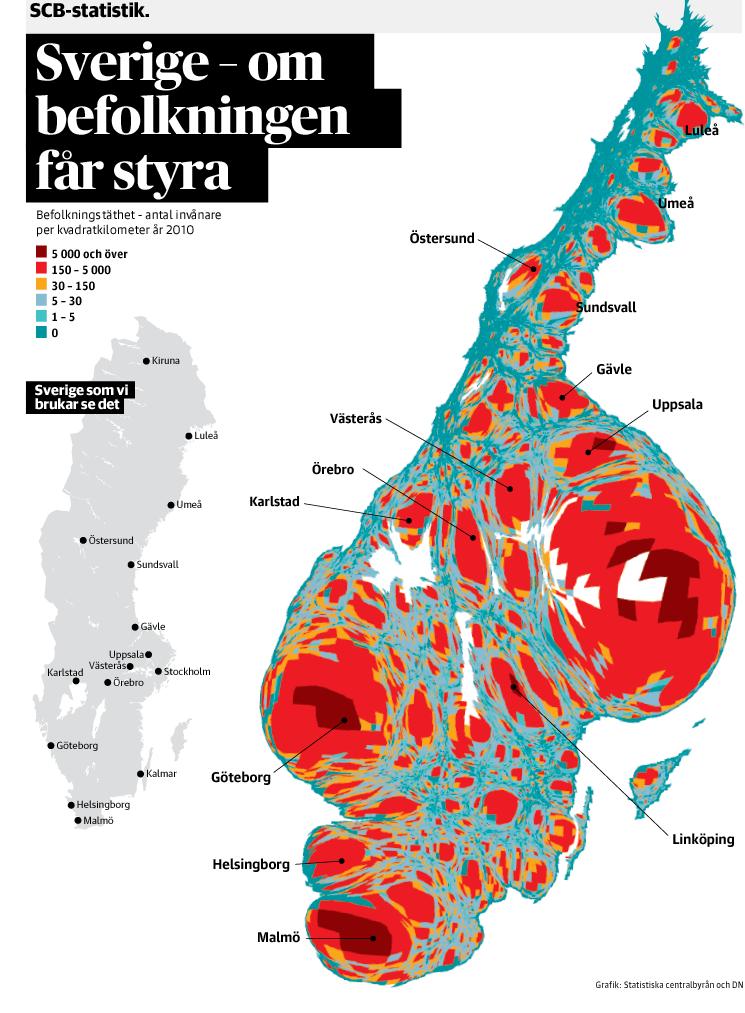 I Dalarna intar Falun och Borlänge en särställning som de befolkningstätaste och ekonomiskt mest aktiva kommunerna.