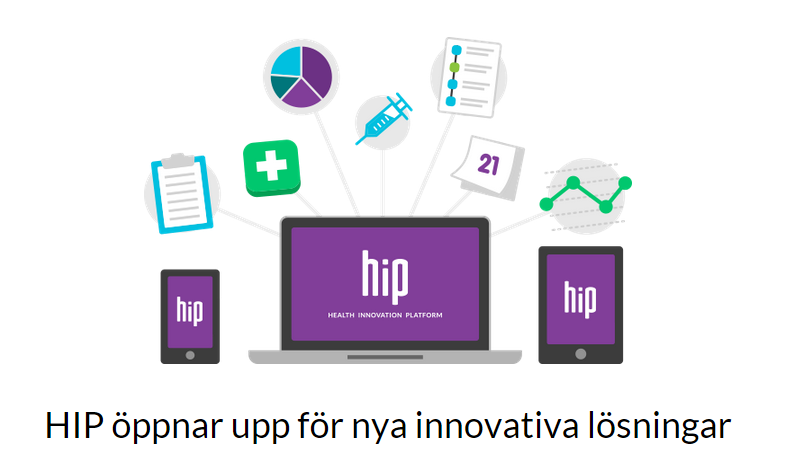 VAD ÄR HEALTH INNOVATION PLATFORM? HIP bygger på säker och juridiskt korrekt hantering av tillgänglig data och skapar grunden för att ta fram dessa nya lösningar.