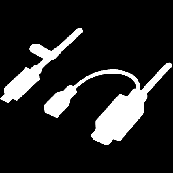 03 PRODUKTNYTT Nr.1 2013 För dubbla skärmar DisplayPort-adapter Mini DisplayPort 20-pin ha till DisplayPort 20-pin ho, guldpläterade kontakter, svart.