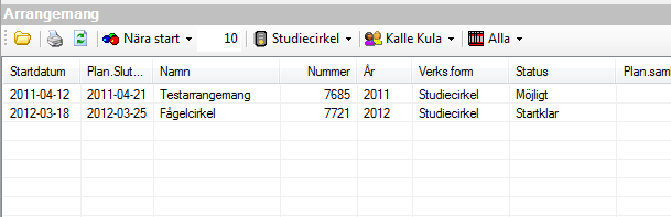 Startsidans fakturalista Funktionen för fakturalistan är att lista fakturor/fakturaunderlag som ligger och väntar på någon typ av åtgärd.