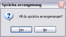 Spräcka arrangemang Om Du av någon anledning inte kan eller vill slutrapportera ett arrangemang finns möjlighet att Spräcka arrangemanget.