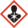 Märkning enligt med REGULATION (EC) No 1272/2008 Hazard Pictogram(s) Signalord Faroangivelser Skyddsangivelser FARA H334 - Kan orsaka allergi- eller astmasymtom eller andningssvårigheter vid