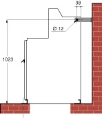 Dimensioner av RM6 RE med en utbyggnadsenhet RM6 RE 3 funktionsenheter med lastfrånskiljarenhet DE. A = 1 738 mm RM6 RE 4 funktionsenheter med lastfrånskiljarenhet DE.