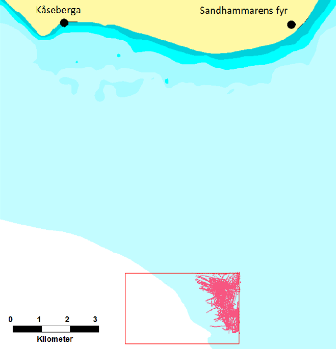 Figur 3-3 Till vänster: sandsugningsfartyget fylls med en blandning av sand och vatten.