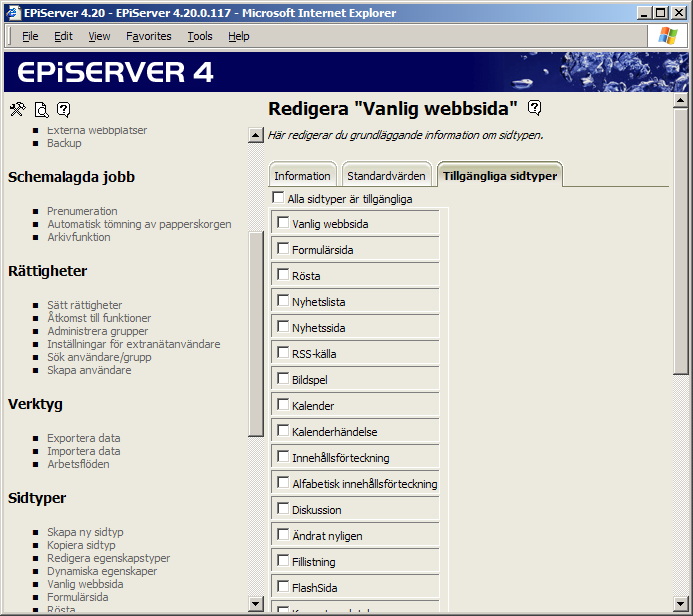 48 Administratörshandbok EPiServer 4.