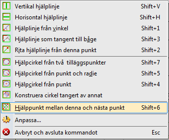 enligt dialogen nedan En grön hjälppunkt har skapats och nu ska vi