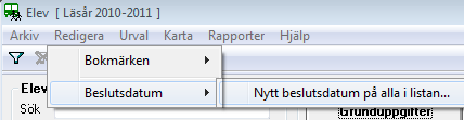 Fönstret Elev Geokodning. Denna är nu förbättrad ytterligare så att man slipper få onödigt många "nya" skolskjutsadresser. Den klarar t.ex. bättre av att återaktivera adresser.