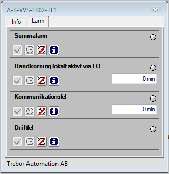 Fläkt Nedan redovisas infoflik samt