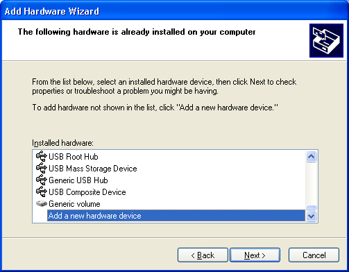 3 Installation 3.5 Programvaruinstallation 3.5.1 Installera Typhoon FLA 7000-styrprogrammet för Windows XP 3.5.1 Installera Typhoon FLA 7000-styrprogrammet för Windows XP Innan du börjar Logga in med ett Windows-konto med administratörsbehörighet.