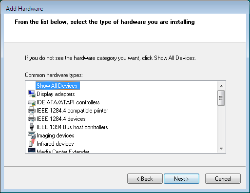 3 Installation 3.5 Programvaruinstallation 3.5.2 Installera Typhoon FLA 7000-styrprogrammet för Windows Vista 3.5.2 Installera Typhoon FLA 7000-styrprogrammet för Windows Vista Innan du börjar Logga in med ett Windows-konto med administratörsbehörighet.