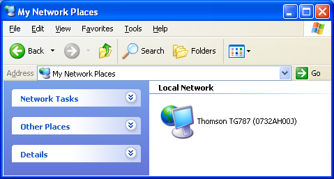6 Få ut mesta möjliga av Thomson Gateway 6.1.1 Få tillgång till Thomson Gateway med UPnP Windows Vista Om datorn kör Windows Vista: 1 Klicka på Nätverk på Start-menyn i Windows.