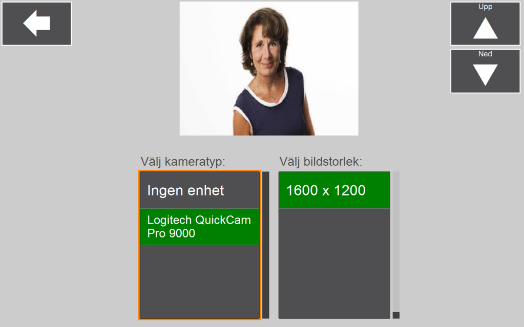 Ramfärg: Tryck på Ramfärg för att ändra färg på fältramen. Tryck på den gäller för bilden eller texten i fältet. 3.5.1.