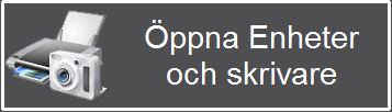 3.8.1 Skrivarinställning När man trycker på Öppna Enheter och skrivare visas denna vy: Högerklicka på skrivaren och välj Ange som standardskrivare.