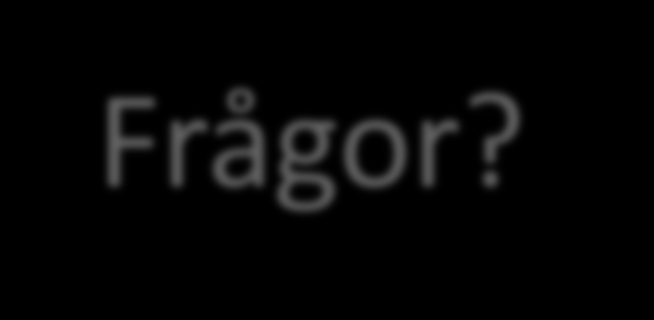 Frågor?