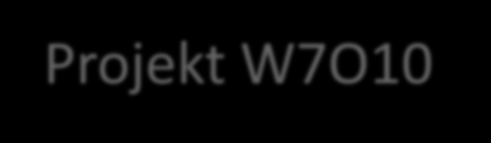 Projekt W7O10 Syfte med projektet Ny plattform (Windows 7, 32-bit) ingen support för Windows XP sedan april 2014 Bättre utnyttjande av datorns hårdvara (minne, hårddisk osv.