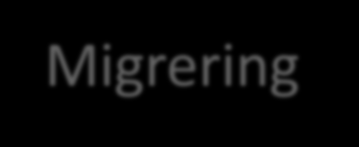 Migrering Migreringsställe 19 st.