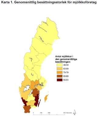 Tabell 16. Genomsnittlig besättningsstorlek i Sverige. Tabell 17. Beräknad genomsnittlig besättningsstorlek i Västmanland.