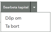 Under denna funktion kan du lägga till kapitel, ändra kapitlens ordning och skapa olika avsnitt för att dela in innehållsförteckningen.