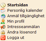 1.2 MENYN INTRESSEANMÄLAN Under denna sida finns de förfrågningar som av beställaren är skickade som Intresseanmälningar. 1.