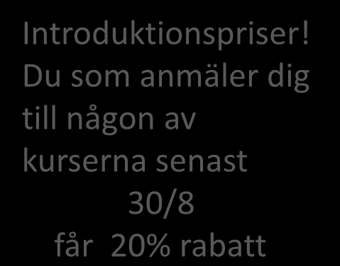 Priser Meditaitonskurser 800 kr/5 ggr Meditationskurs med Workshop Bildtolkning 2000 kr/1 dag 3500 kr/2 dag Uppföljningskväll - Workshop 400 kr/3 tim Reiki 1 2000 kr/1 dag Reiki 2 2000 kr/1 dag Reiki
