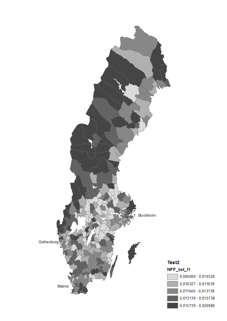 Nyföretagande, 2010 Antal nya företag/