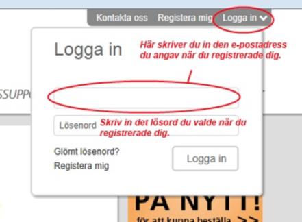 2. Saknar du kundnummer hos Lekolar? Klicka på länken under fältet för kundnummer, Jag saknar/ har inget kundnummer, och följ instruktionerna och fyll i alla uppgifter. OBS!