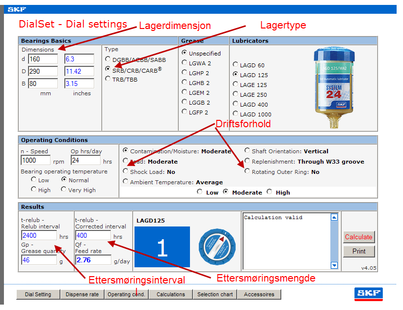 Dial Set, On-line program for