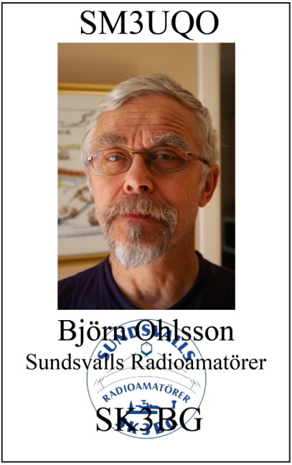 73 de SM3ESX/Christer UTGÅENDE QSL Klubben skickar QSL-kort följande datum: 15 feb, 15 maj 15 sep, 15 nov Finns att köpa Jag tillverkar ett enkelt ID kort i standardstorlek.