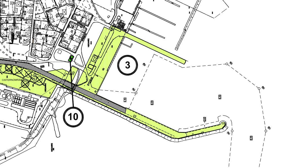 4. Förutsättningar 4.1 Rådighet Planerad vattenverksamhet ska ske inom fastigheten Höganäs 35:1, se Figur 3, som ägs av Höganäs Hamnbyggnads AB som är medsökande. Rådighet bedöms därför föreligga.