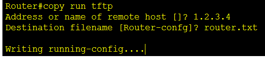 a) Från någon av dina 3 datorer; starta igång en TFTP-server genom att klicka windowstangenten och skriva TFTP och trycka ENTER.