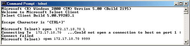 DX400 Installationsmanual 7. Programmering av centralapparat S 39. Vid C:\>, skriv in PING <IP-adress> och tryck sedan [ENTER].