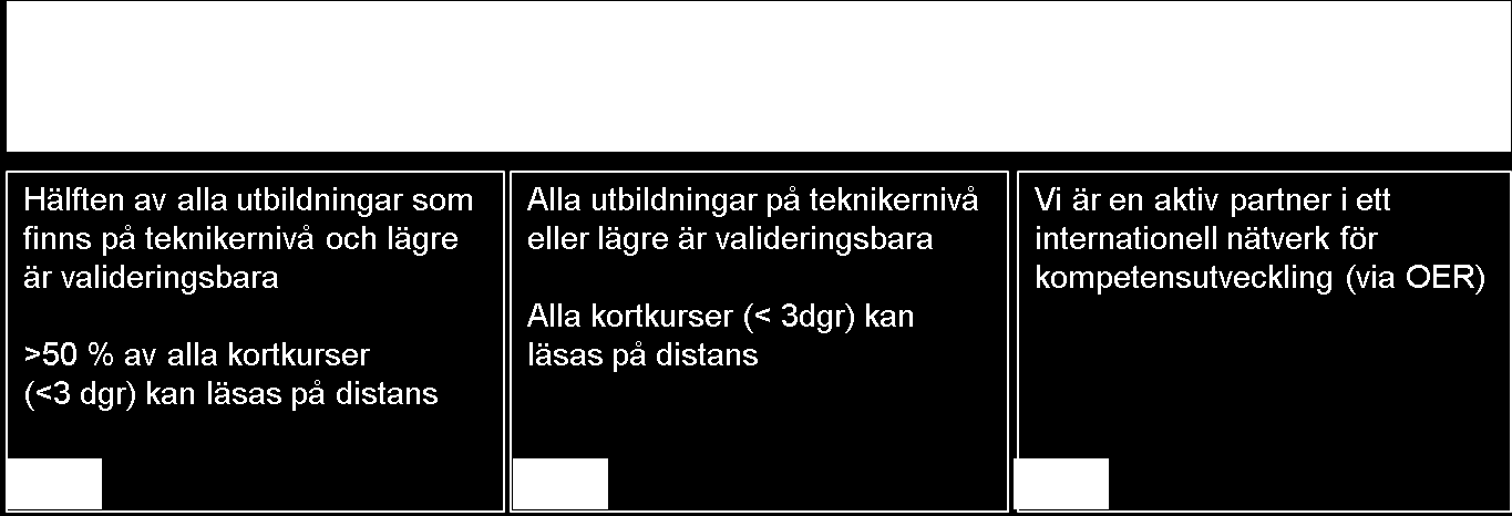 Vi arbetar efter följande