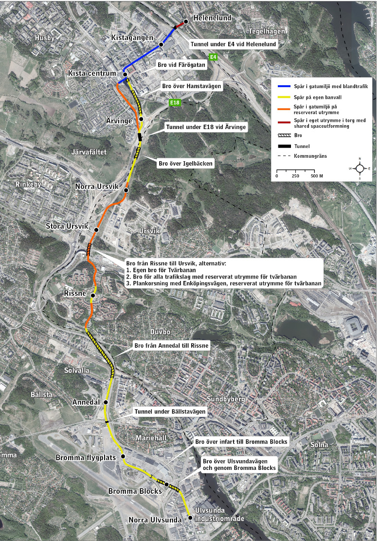 15-04-13 Vägnätet längs med Kistagrenen kommer att genomgå förändringar i och med utbyggnaden.