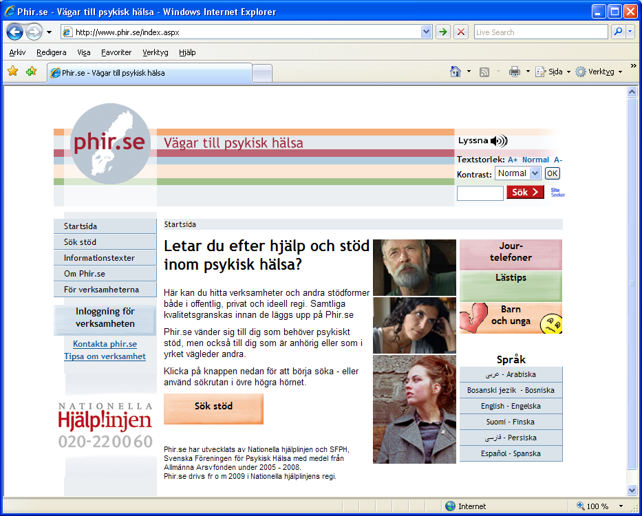 Phir.se Psykisk Hälsa InformationsRegister Phir.