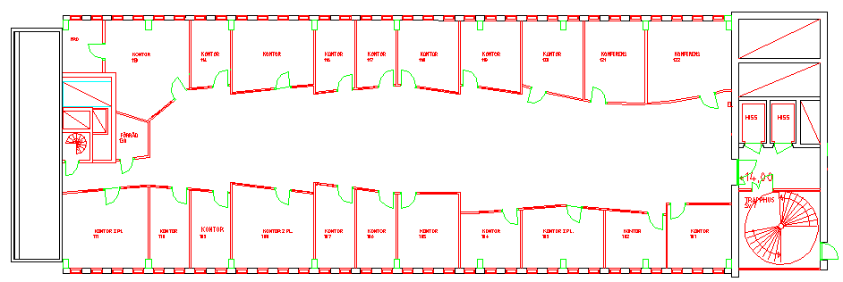 En arkitektritning innehåller mängder med information som inte behöver visas på en EL-ritning tex. måttsättning, undertak, förklaringstexter osv.