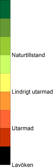 IAP-indexets zoner i uppföljningsområdet åren 1997,