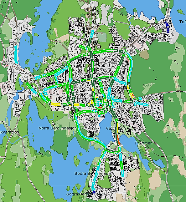 PM 10 dygnsmedelvärde (90-percentil) Dygnsmedelvärdet för PM 10 överskrider inte heller miljökvalitetsnormen 50 μg/m 3 vilket framgår i figur 4.