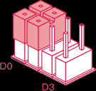 Zoninstallation PCB Diagram-Zonjumper Installation av fördröjning i singelzon Om fördröjningstiden för ingång/utgång är inställd, kommer tillbehören i singelzon fördröja och aktivera larmet.