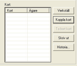 Gå därefter till presentkortsregistret och leta reda på presentkortet. Dubbelklicka på numret för att aktivera informationen upptill. Klicka på knappen Koppla kort uppe till höger.