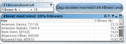 FSK/FTH, Nya datumjämförelser I vyn Barnkö över tid har barnkö pivot kompletterats med en enkel tabell barnkö. I den nya tabellen likväl som i barnkö pivot så har det tillkommit tre nya kolumner: Erb.