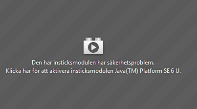 3.2 Java Om Java inte är installerat/uppdaterat kommer bilden nedan upp.