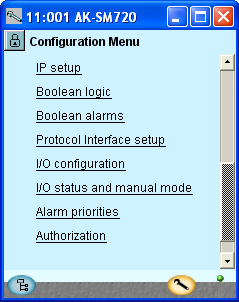 Konfiguration - forts Designa själv vissa funktioner 1. Gå till konfigurationsmenyn 2. Välj boolsk logik I vårt exempel har vi inte använt boolsk logik.