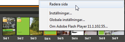 Flytta sidor Sidor som inte är låsta kan du flytta till annan plats i dokumentet om du vill. Ta helt enkelt tag i miniatyren och dra den dit du villa ha den.