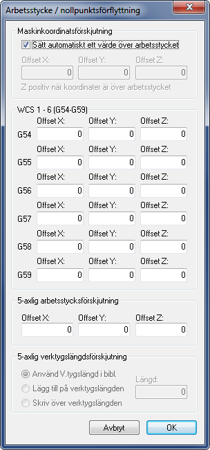 Simulering 64 3.6. Övrigt Detta avsnitt beskriver funktionen Övrigt.