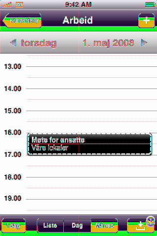 Plats Start- och sluttid (eller aktivera Heldag om det är en heldagsaktivitet) Upprepningstider ingen, eller varje dag, vecka, varannan vecka, månad eller år Påminnelsetid från fem minuter till två