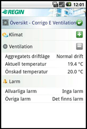 Corrigo Web Modellerna E...-WEB innehåller en inbyggd webbserver som enkelt driftsätts och konfigureras med E tool.