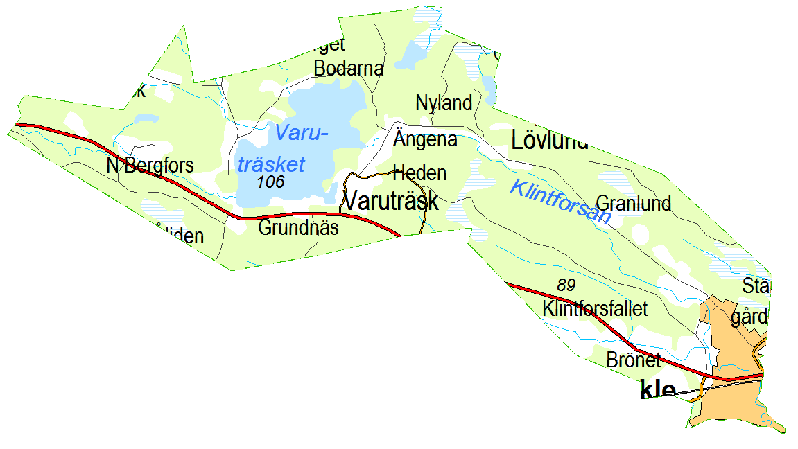 Klintforsåns nedre fvo Västra Lillträsket Västra Lillträsket är vårt inplanteringsvatten.