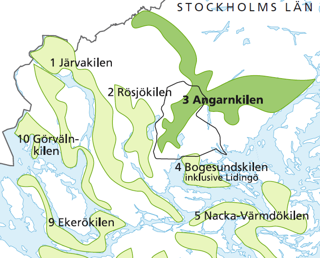 Allmän beskrivning av inventeringsområdet Inventeringsområdet ligger i Vallentuna kommun strax öster om tätorten. Väg 264, Arningeleden, passerar längs områdets västra gräns, se Figur 1.